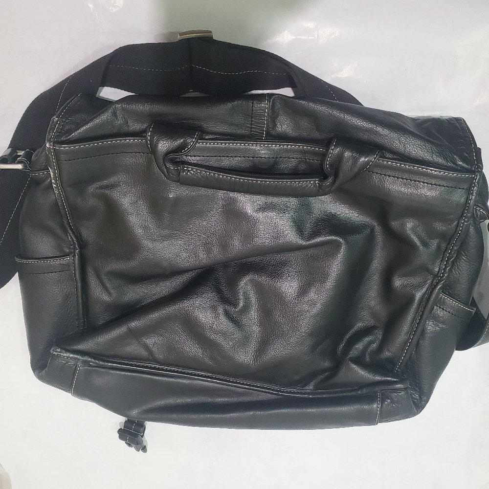 Ameri Leather Briefcase Satchel Messenger Laptop … - image 6